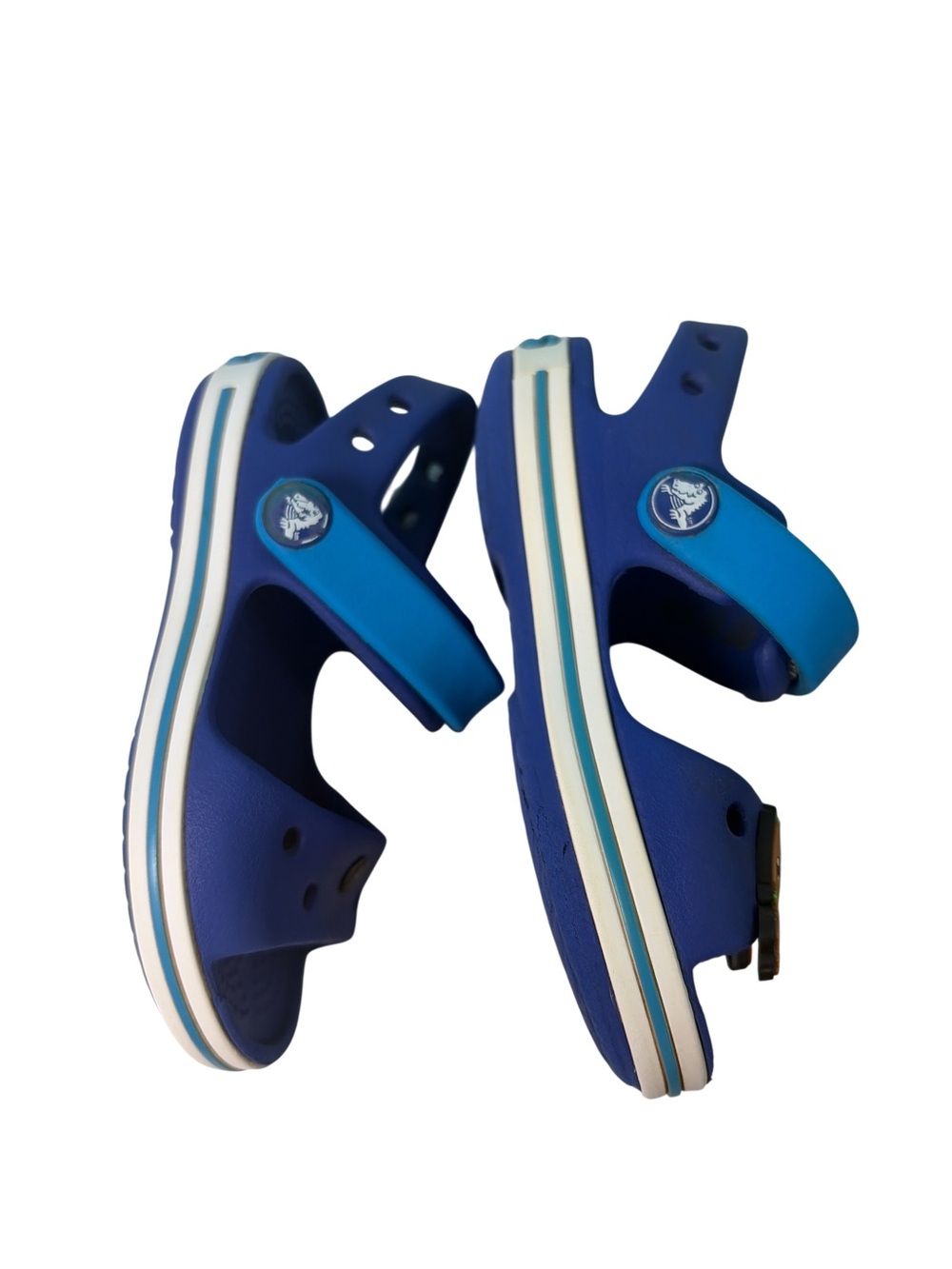 Crocs Crocband Sandals Kids Toddler Cerulean Blue Ocean Size C6 Waterproof - Picture 3 of 9
